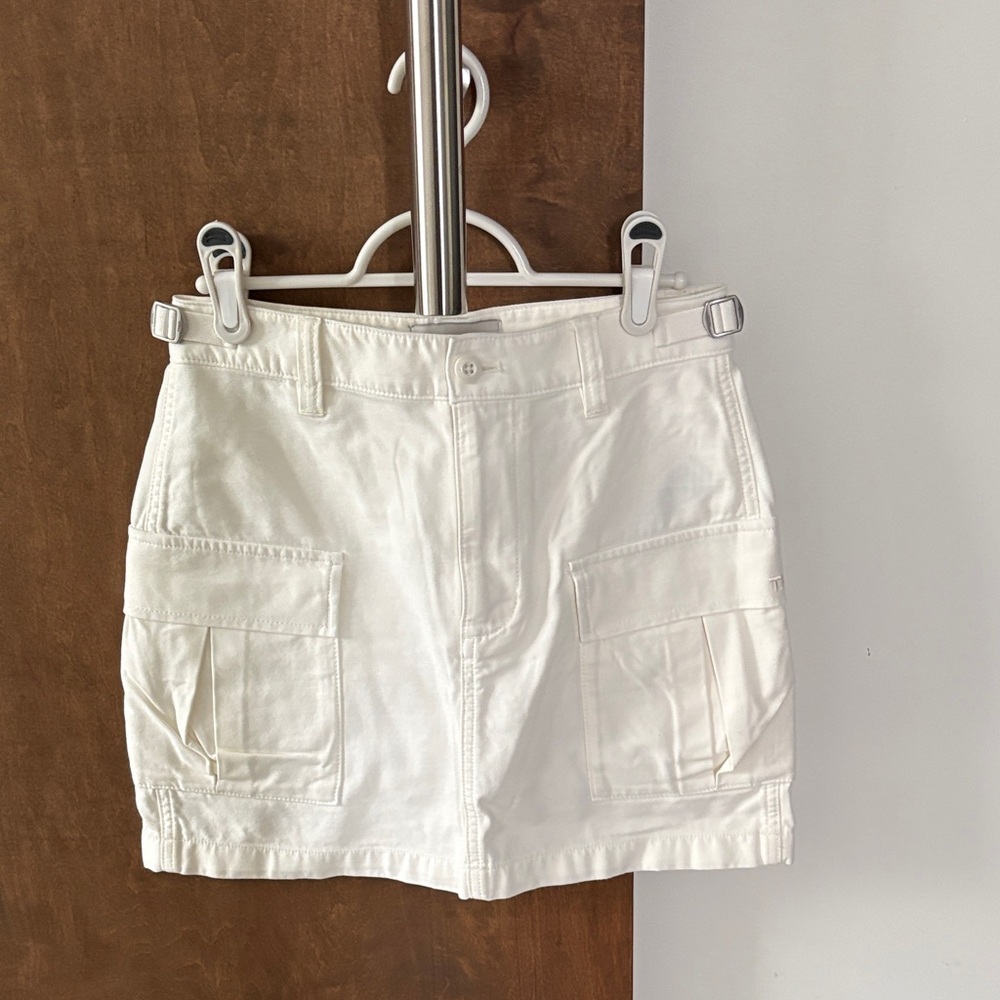 TNA Cream Cargo Skirt for Women